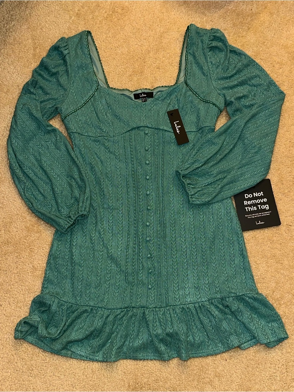 Lulus brand new green dress size XL